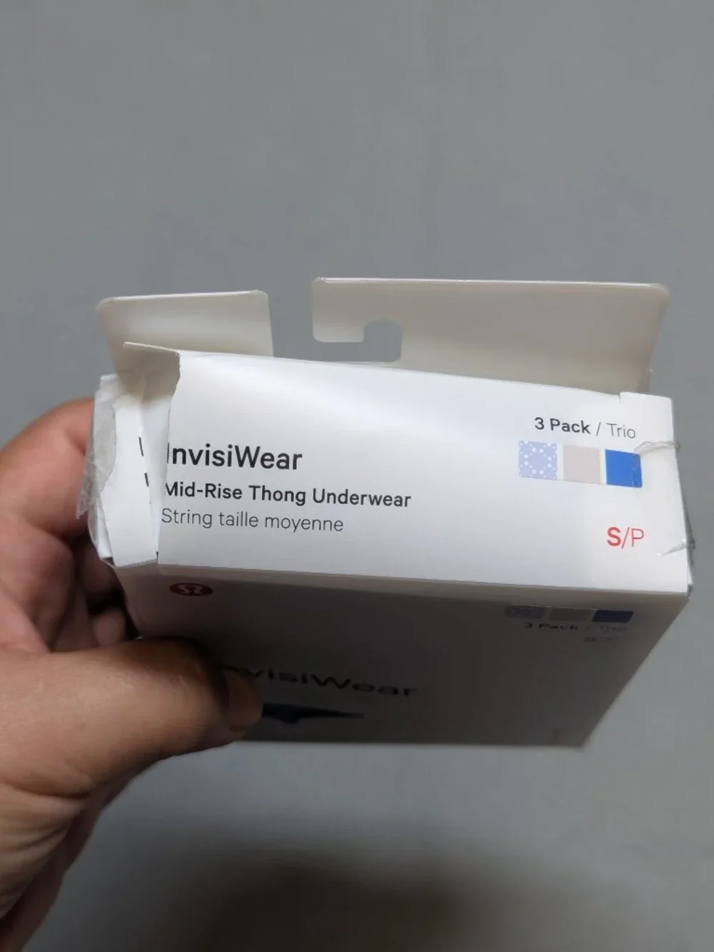 NIB Lululemon InvisiWear Mid-Rise Thong Underwear 3 Pack - Size Small